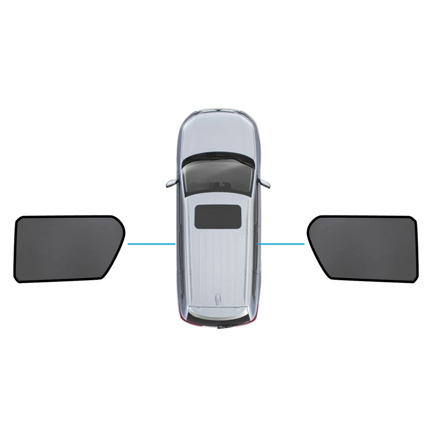 {{ Magnetic Mesh Sun Blind Shades Suitable for Suitable for Toyota Hilux SR5 15-25 }} - Buy Car Parts Online at {{ Kaka Auto Parts }}.