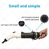 {{ EVSE EV Adaptor 32A J1772 Type 1 to Type 2 Plug EV Adapter, Electric Cars V A3Y2 }} - Buy Car Parts Online at {{ Kaka Auto Parts }}.