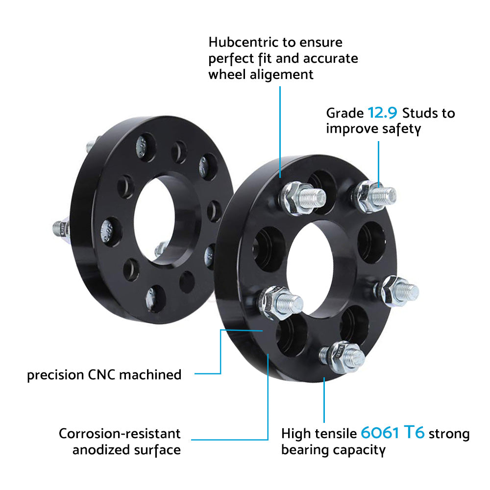 25mm Bolt-On Wheel Spacers Suitable For Holden Commodore VB-VZ 5x120 69.6