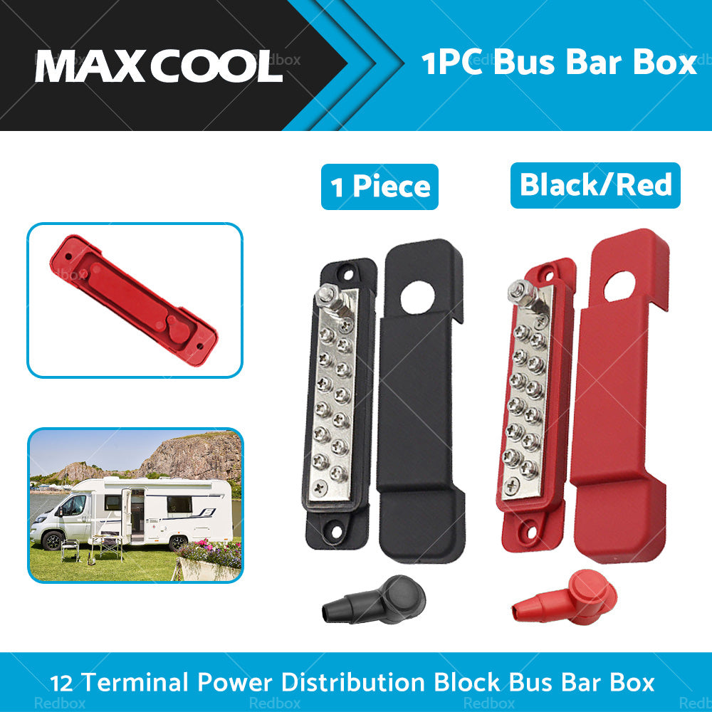 {{ 1 Piece 12 Way Bus Bar Power Distribution Rated Terminal Block For Auto Marine }} - Buy Car Parts Online at {{ Kaka Auto Parts }}.