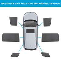 Front & Rear Port Window Magnetic Sun Shade Suitable For Kia Carnival KA4 2020-2023