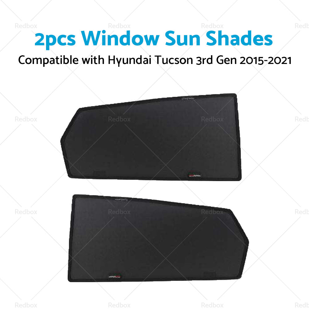 {{ 2PCS Rear Car Window Sun Shades Suitable For Hyundai Tucson 3rd Gen 2015-2021 }} - Buy Car Parts Online at {{ Kaka Auto Parts }}.