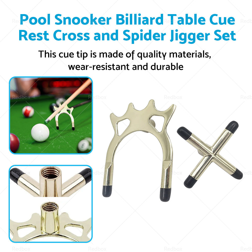 {{ Pool Snooker Billiard Table Cue Rest Cross and Spider Jigger Set }} - Buy Car Parts Online at {{ Kaka Auto Parts }}.