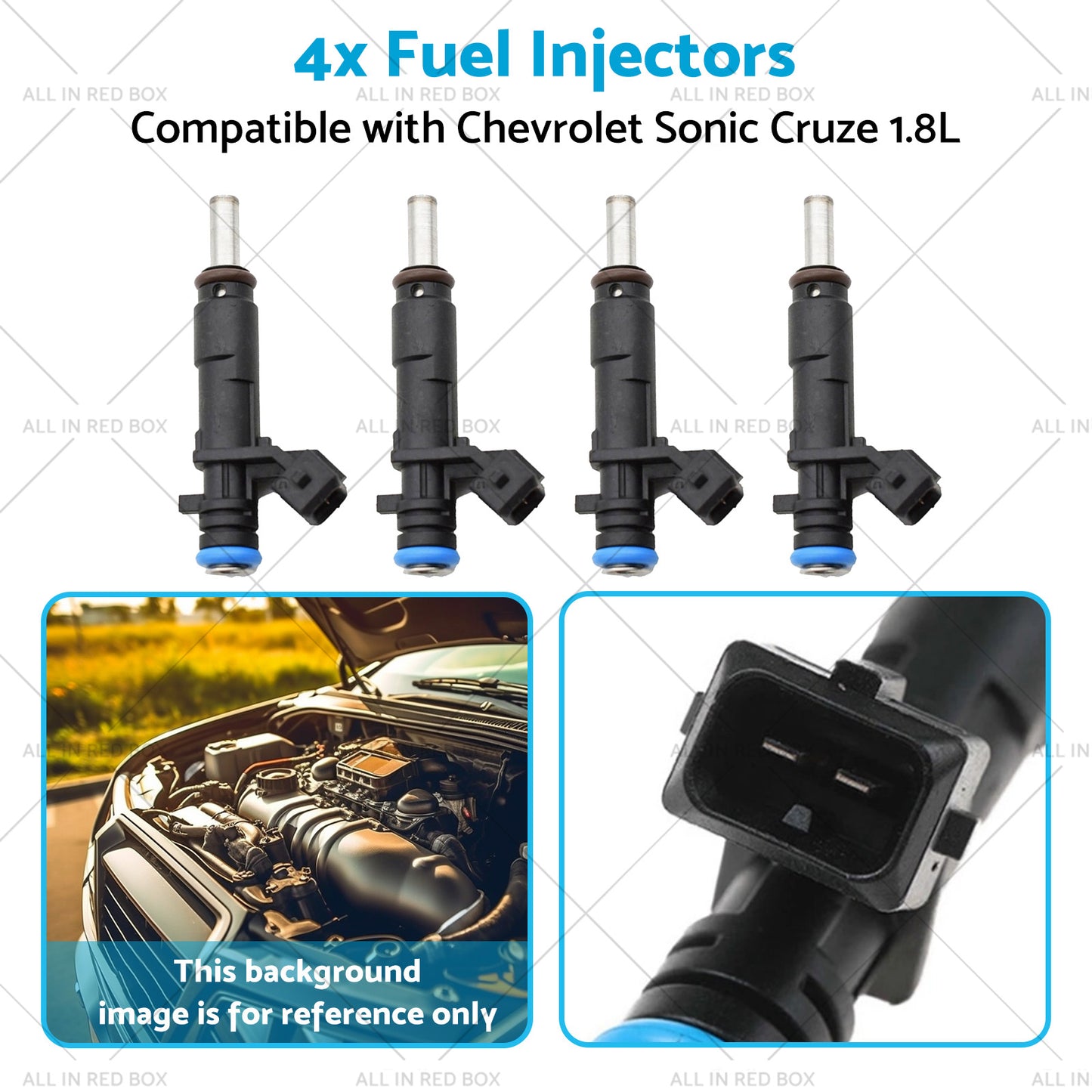 {{ 55570284 2173433 4x Fuel Injectors Suitable for Chevrolet Sonic Cruze 1. 8L 11-16 }} - Buy Car Parts Online at {{ Kaka Auto Parts }}.