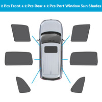 Front Rear Port Window Magnetic Mesh Sun Shade Suitable For Jeep Grand Cherokee