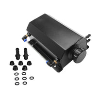 Universal 2L Coolant Radiator Overflow Recovery Tank Bottle Aluminum Black