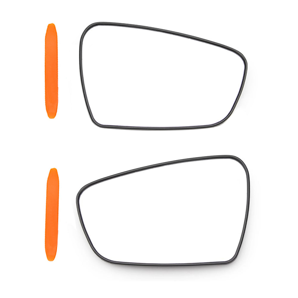 Pair Heated Mirror Glass w/ Base Suitable for Kia Cerato YD 2013–2018