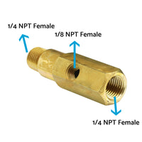 Oil Pressure Gauge Adapter 1/8-Inch NPT Male & Female Thread Suitable For Various Applications