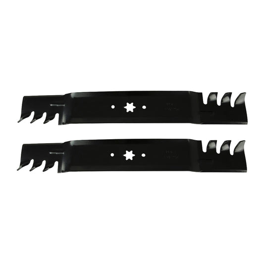 2x 42inch Blade Suitable for MTD  and  Cub Cadet ZTR RZT42 Gator Type Toothed Mulching