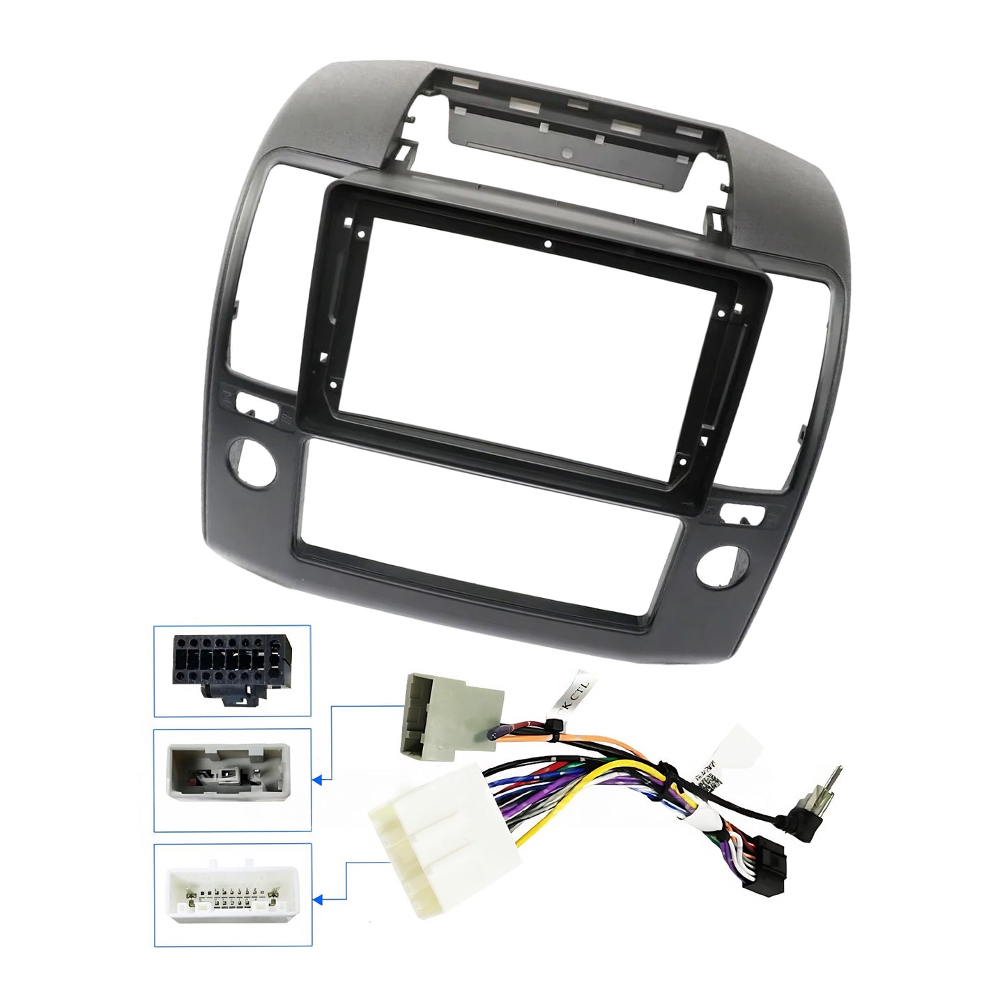 9'' Stereo Radio Dash Frame w/ Android Adapter Suitable For Nissan Navara 06-12