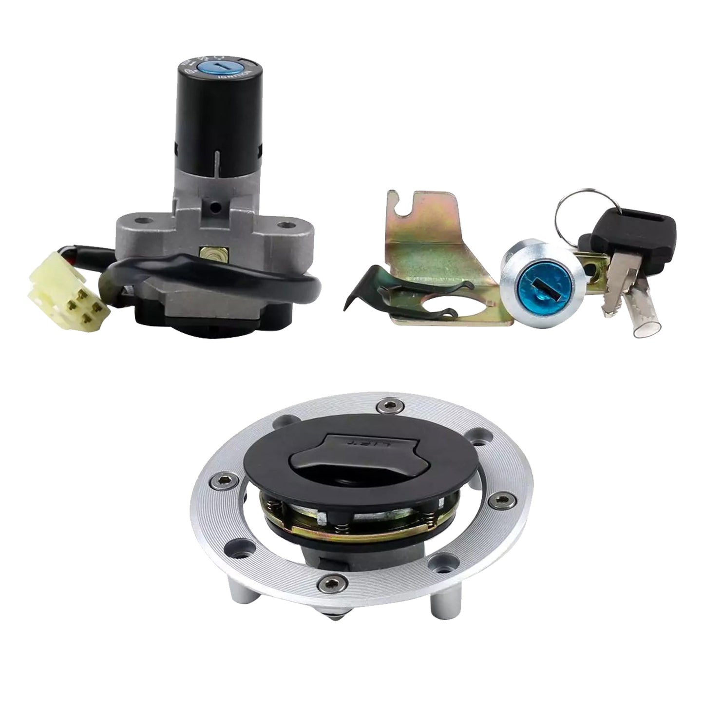 {{ Ignition Switch Fuel Gas Cap Lock Key Set Suitable for Suzuki GS500 2001–2012 }} - Buy Car Parts Online at {{ Kaka Auto Parts }}.