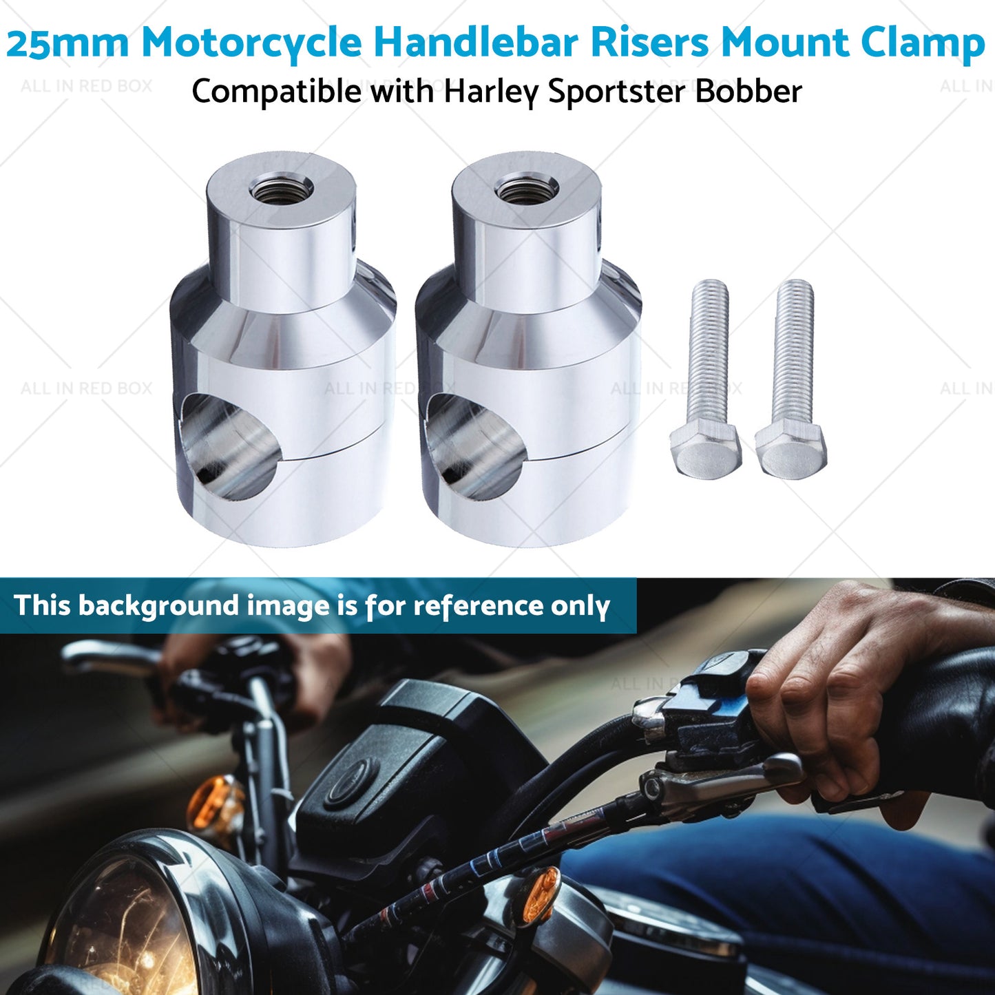 {{ 1inch Motorcycle Handlebar Risers Mount Clamp 25mm Suitable for Harley Sportster }} - Buy Car Parts Online at {{ Kaka Auto Parts }}.