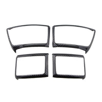 4x Carbon Fiber Color Air Outlet Frame Cover Trim Suitable For Ford Ranger 2015-2022