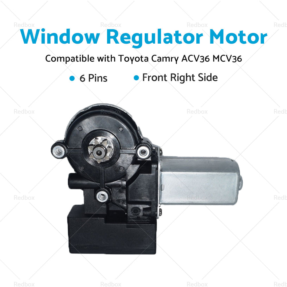 {{ 6 pin Front Right Window Regulator Motor RH Suitable for Toyota Camry CV36 02-06 }} - Buy Car Parts Online at {{ Kaka Auto Parts }}.
