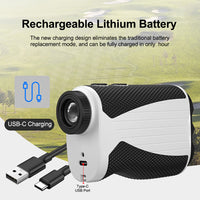 Golf Rangefinder With Slope 1200 Yards 7X Laser USB Charging Type-C Magnetic 7X Laser