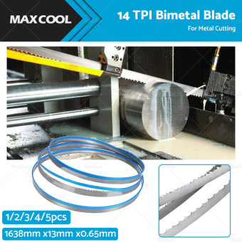 compare product BI METAL BIMETAL BAND SAW BANDSAW BLADE 1638mm x13mm x 14 TPI FOR METAL CUTTING