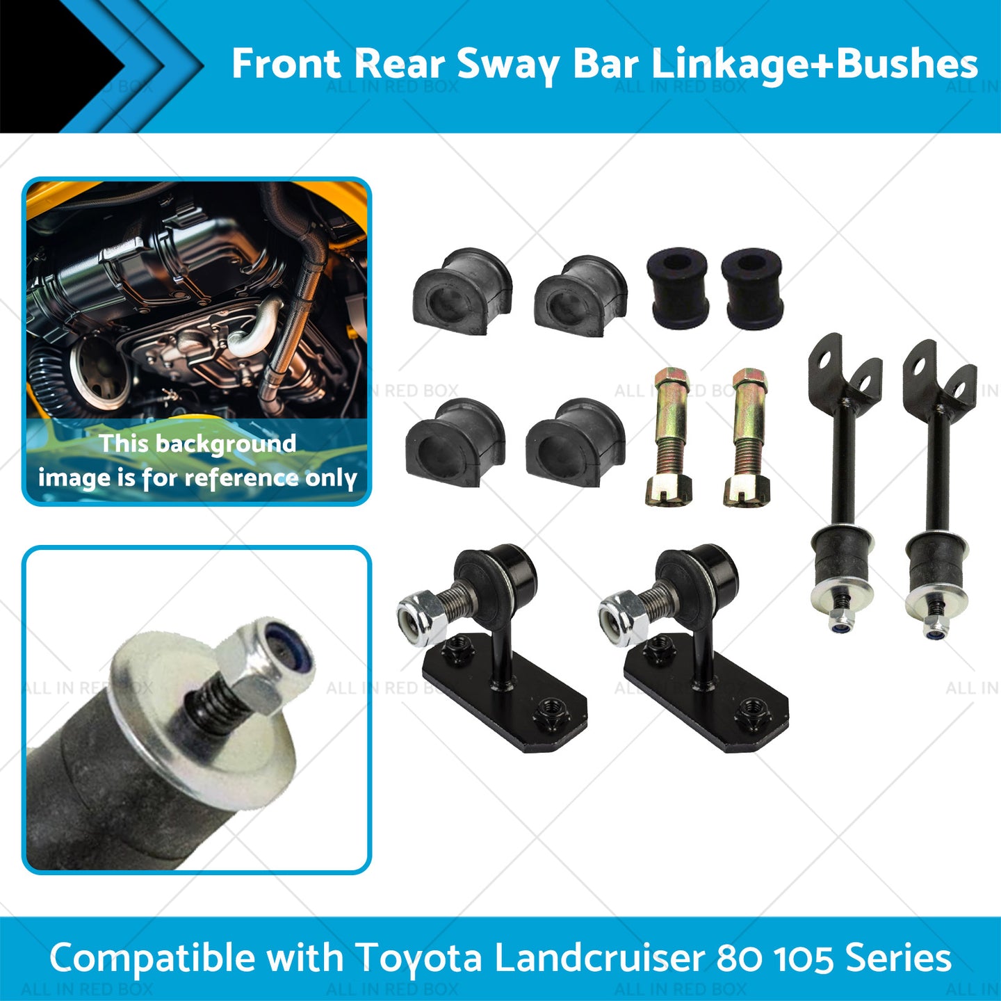 {{ Front Rear Sway Bar LinkageBushes Suitable for Toyota Landcruiser 105 80 Series }} - Buy Car Parts Online at {{ Kaka Auto Parts }}.