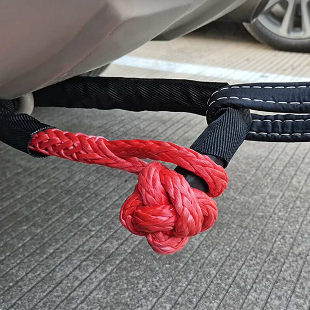 {{ Recovery Pulley Kit Suitable For Winch Ropes 3/8in 1/2in Soft Shackle Red Black }} - Buy Car Parts Online at {{ Kaka Auto Parts }}.