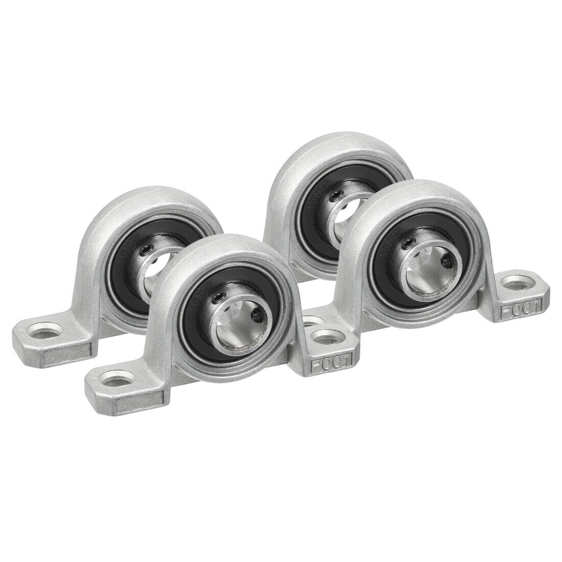 4x Ball Bearing Pillow Block Zinc Alloy Metal Suitable For 8/10/12/20mm Inner Diameter