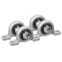 4x Ball Bearing Pillow Block Zinc Alloy Metal Suitable For 8/10/12/20mm Inner Diameter