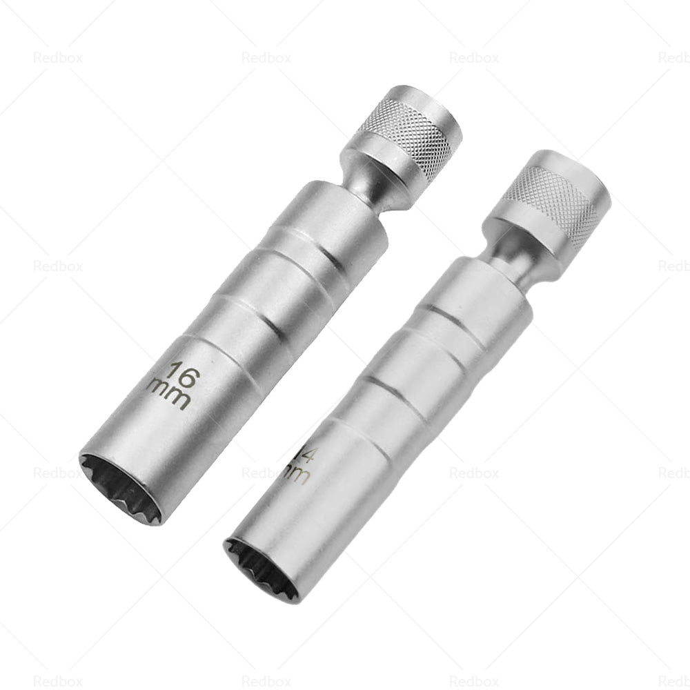 {{ 14/16 MM Thin Wall Magnetic Swivel Spark Plug Socket 12Point Removal Tools }} - Buy Car Parts Online at {{ Kaka Auto Parts }}.