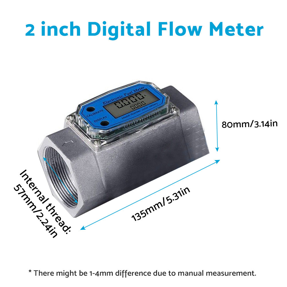{{ 1/1.5/2 inch Turbine Digital Diesel Water Fuel Flow Meter Oval Gear Flow Gauge }} - Buy Car Parts Online at {{ Kaka Auto Parts }}.