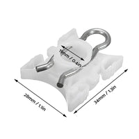 8x Window Regulator Slider Clip Bushes Suitable For BMW E32 / E34 / E36 / E85 / E92 / E93