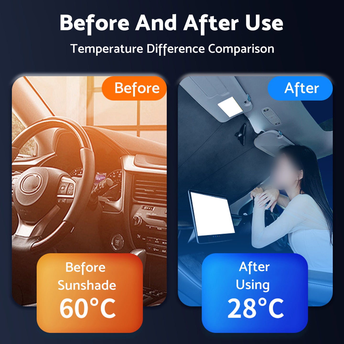 {{ 6 Layer Thick WindScreen SunShade Suitable For Audi A7 2019-2025 UV Protection }} - Buy Car Parts Online at {{ Kaka Auto Parts }}.