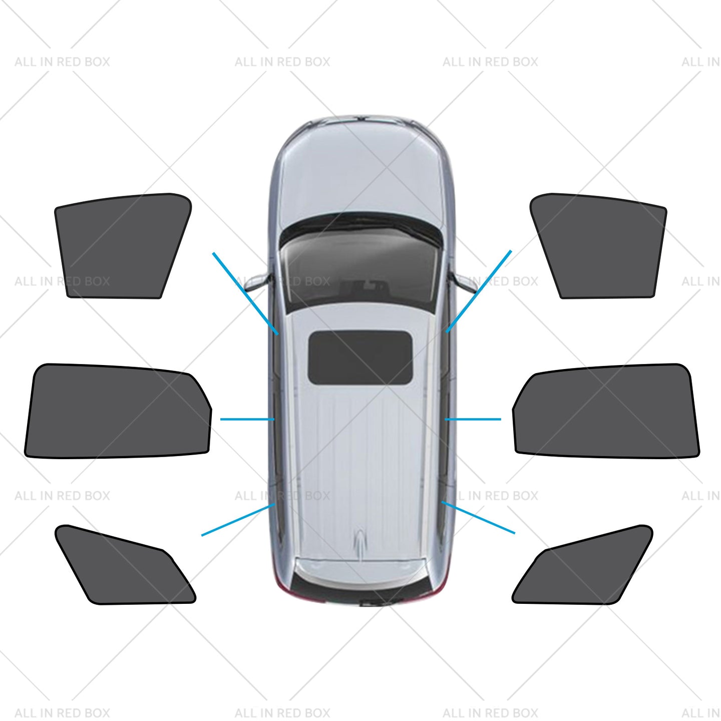 {{ Window Magnetic Mesh Sunshades Suitable for Kia Sportage 21-24 UVA  Protection }} - Buy Car Parts Online at {{ Kaka Auto Parts }}.