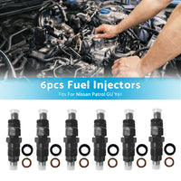 {{ 6PCS Diesel Fuel Injectors Fits For Nissan Patrol GQ Y60 TD42 TD42T 1988-1997 }} - Buy Car Parts Online at {{ Kaka Auto Parts }}.