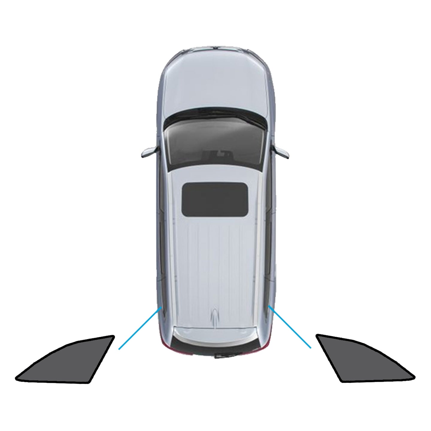 {{ Magnetic Mesh Sun Blind Shades Suitable for Audi A4 Wagon B9 2016+On Front/Rear }} - Buy Car Parts Online at {{ Kaka Auto Parts }}.