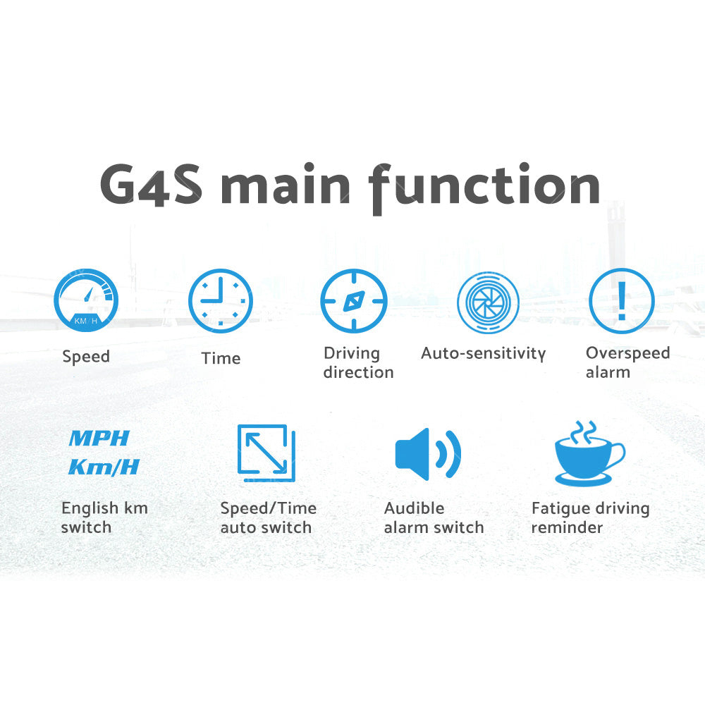 {{ Universal Car HUD Head Up Display LED Digital GPS Speedometer Overspeed Alarm }} - Buy Car Parts Online at {{ Kaka Auto Parts }}.