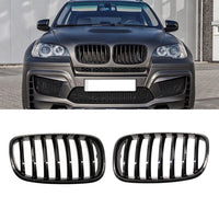{{ Front Bumper Kidney Grill Grille Gloss Suitable For BMW E70 X5 E71 X6 2007-2013 }} - Buy Car Parts Online at {{ Kaka Auto Parts }}.