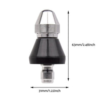 High-Pressure Drain Nozzle Suitable For Sewer Pipe Cleaning With 1 Front & 6 Rear Jets