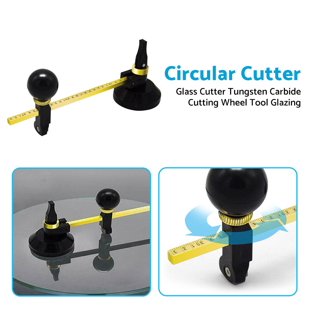 40cm Round Glass Cutter With Tungsten Carbide Cutting Wheel Suitable For Glazing