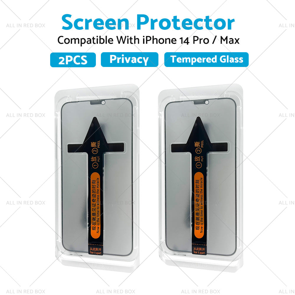 {{ 2PCS Screen Protector Privacy Tempered Glass Suitable For iPhone 14 Pro/ Max }} - Buy Car Parts Online at {{ Kaka Auto Parts }}.
