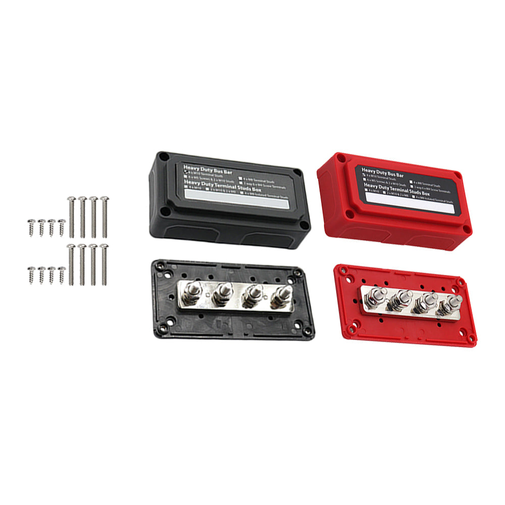 M10 300A DC 12V-48V Stud Bus Bar Power Distribution Box Terminal Block Suitable For Heavy Duty Applications