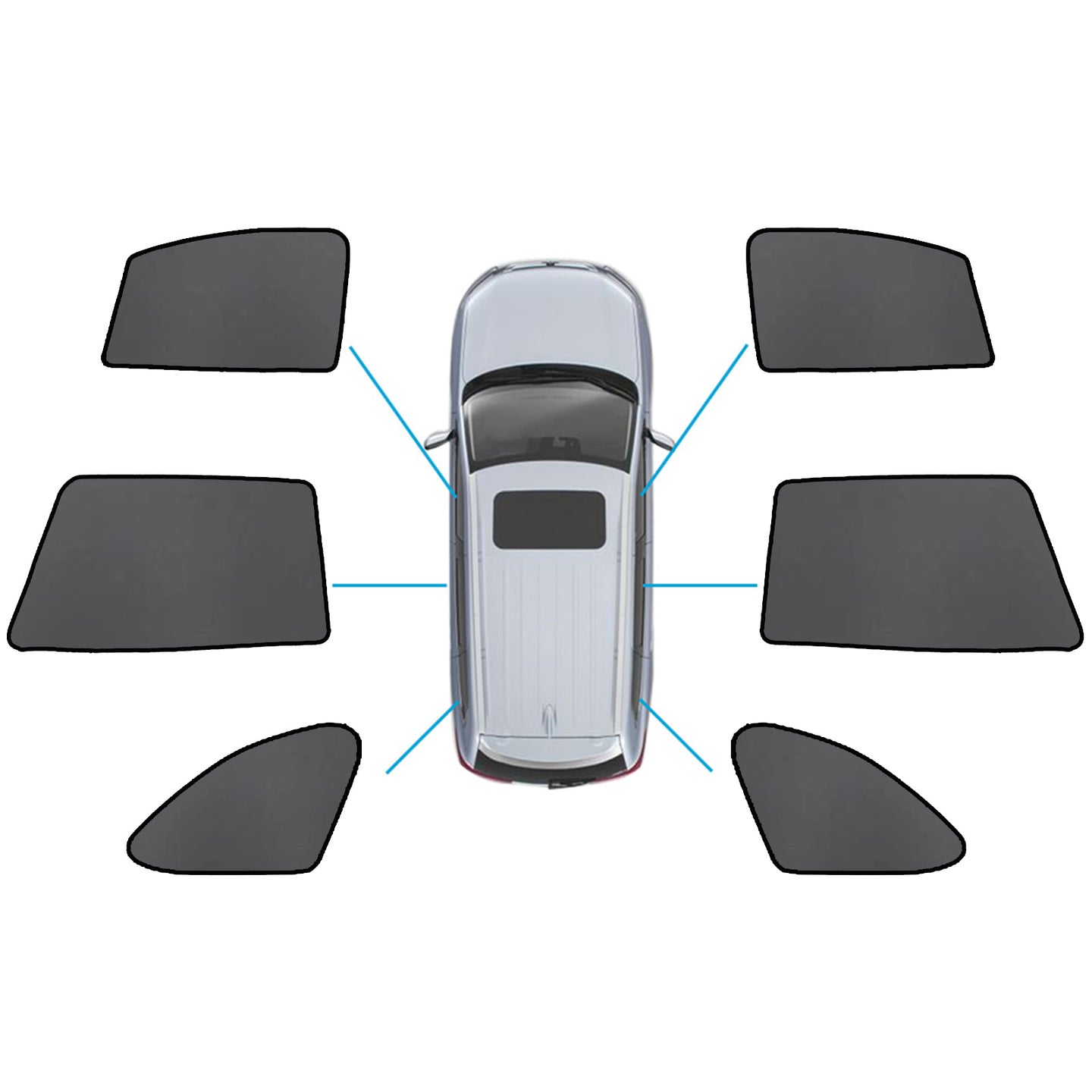 {{ Magnetic Mesh Sun Blind Shade Suitable for Subaru Outback 20-25 On Front / Rear }} - Buy Car Parts Online at {{ Kaka Auto Parts }}.