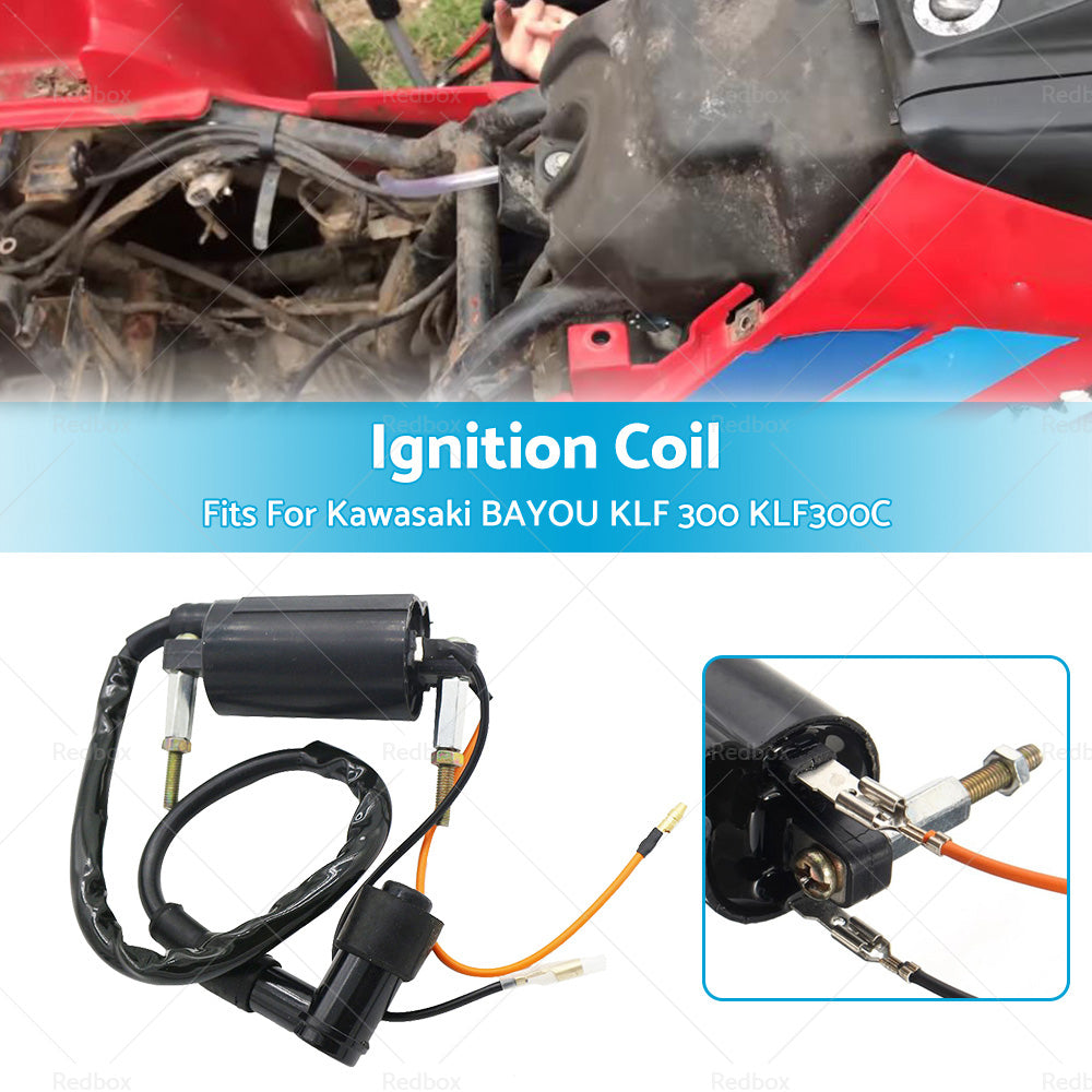 {{ Ignition Coil Fit For Kawasaki BAYOU 300 KLF 300 KLF300C 1986-2004 ATV Quad Bike }} - Buy Car Parts Online at {{ Kaka Auto Parts }}.