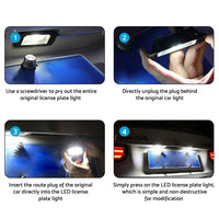 2x LED License Number Plate Light Lamps Suitable For BMW E90 E92 E93 E39 M5 E70