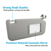 Right Side Sun Visor Gray With Vanity Light Suitable For Toyota Kluger Highlander 2008-2013