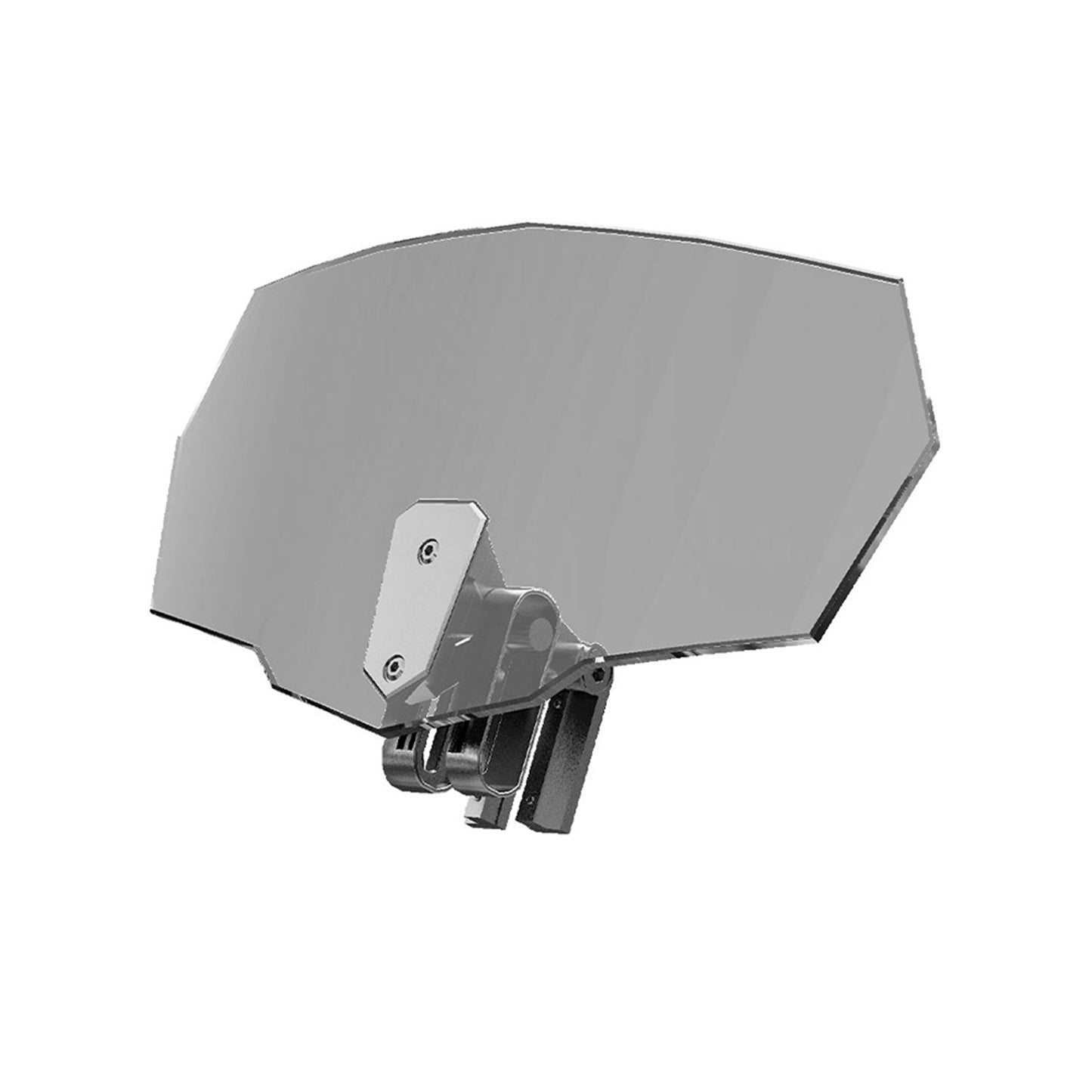 Motorcycle Windshield Clip-On Extension Spoiler Wind Deflector Suitable For Windscreen Smoke