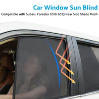 {{ Car Window Sun Blind for Subaru Forester 2018-2023 Magnetic Rear Side Shade Mesh }} - Buy Car Parts Online at {{ Kaka Auto Parts }}.