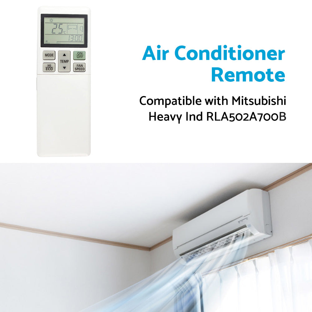 {{ A or C Air Conditioner Remote Control RLA502A700B Suitable for Mitsubishi Heavy Ind }} - Buy Car Parts Online at {{ Kaka Auto Parts }}.