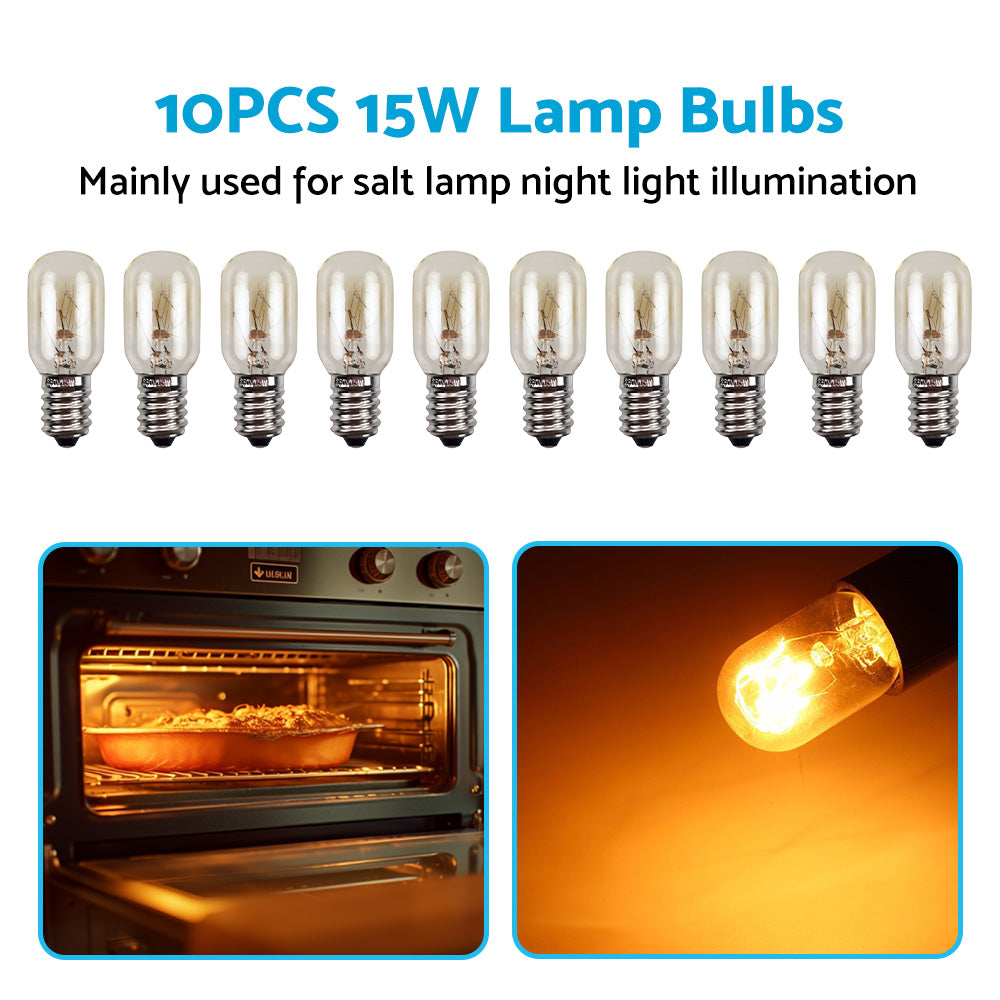{{ 10PCS E14 Salt Lamp Globe Bulb 15W Light Bulb 230v Refrigerator Oven Replacement }} - Buy Car Parts Online at {{ Kaka Auto Parts }}.