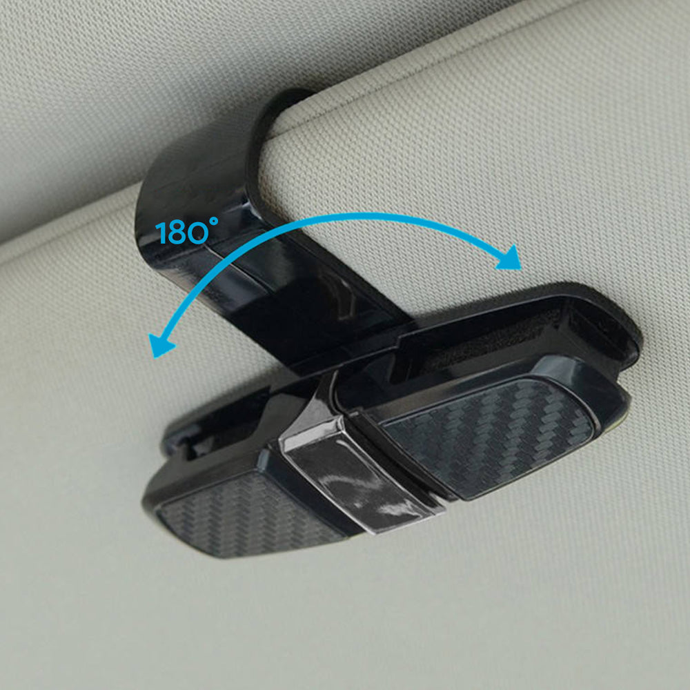 2x Car Sunglasses Holder Clip Case Eyeglasses Ticket Card Mount