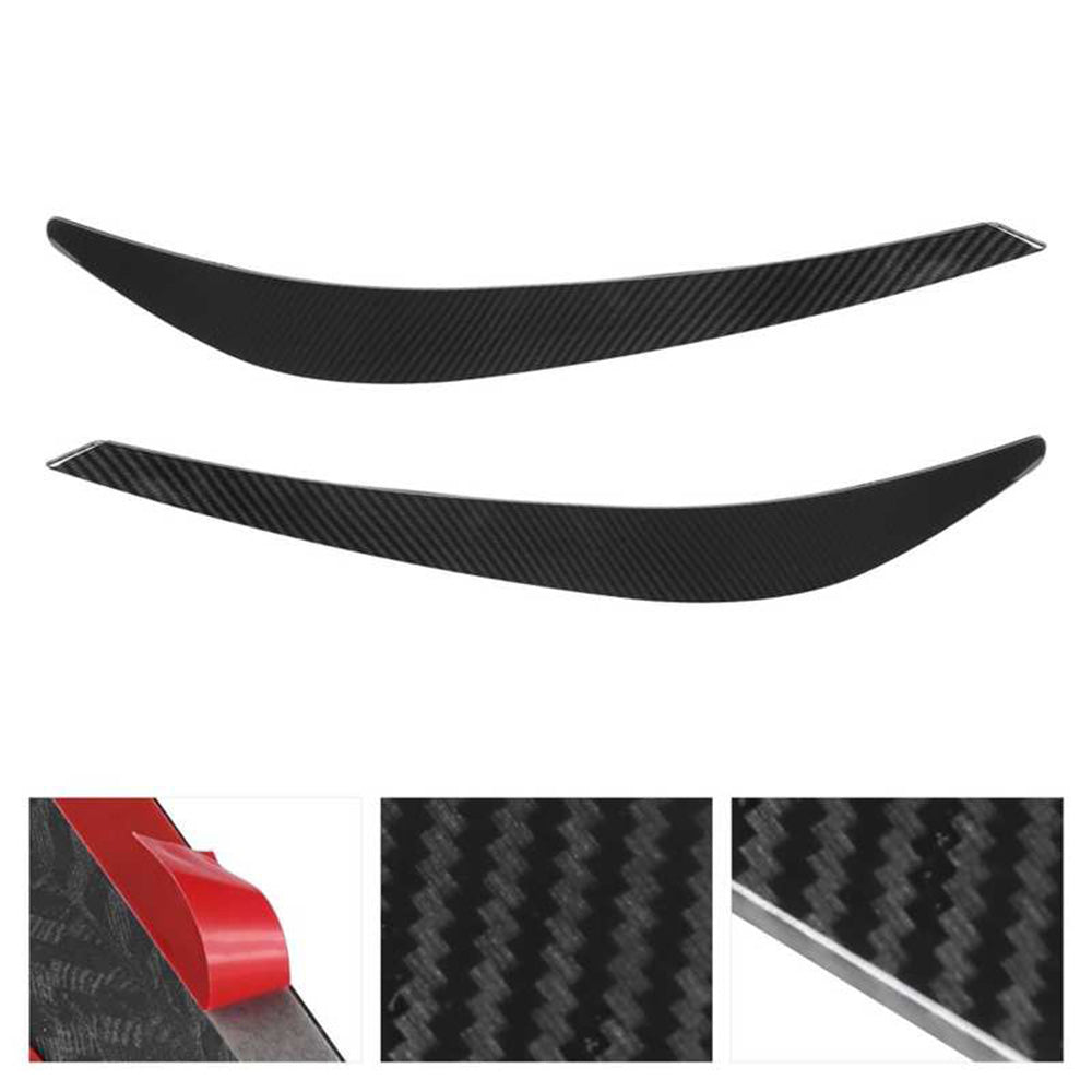 {{ Carbon Fiber Style Headlight Eyebrow Trims Covers for Holden Commodore VF SS SSV }} - Buy Car Parts Online at {{ Kaka Auto Parts }}.