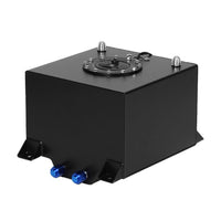 20 Gallon 80 Litre Black Aluminum Fuel Cell With Sending Unit Suitable For Universal Automotive Applications