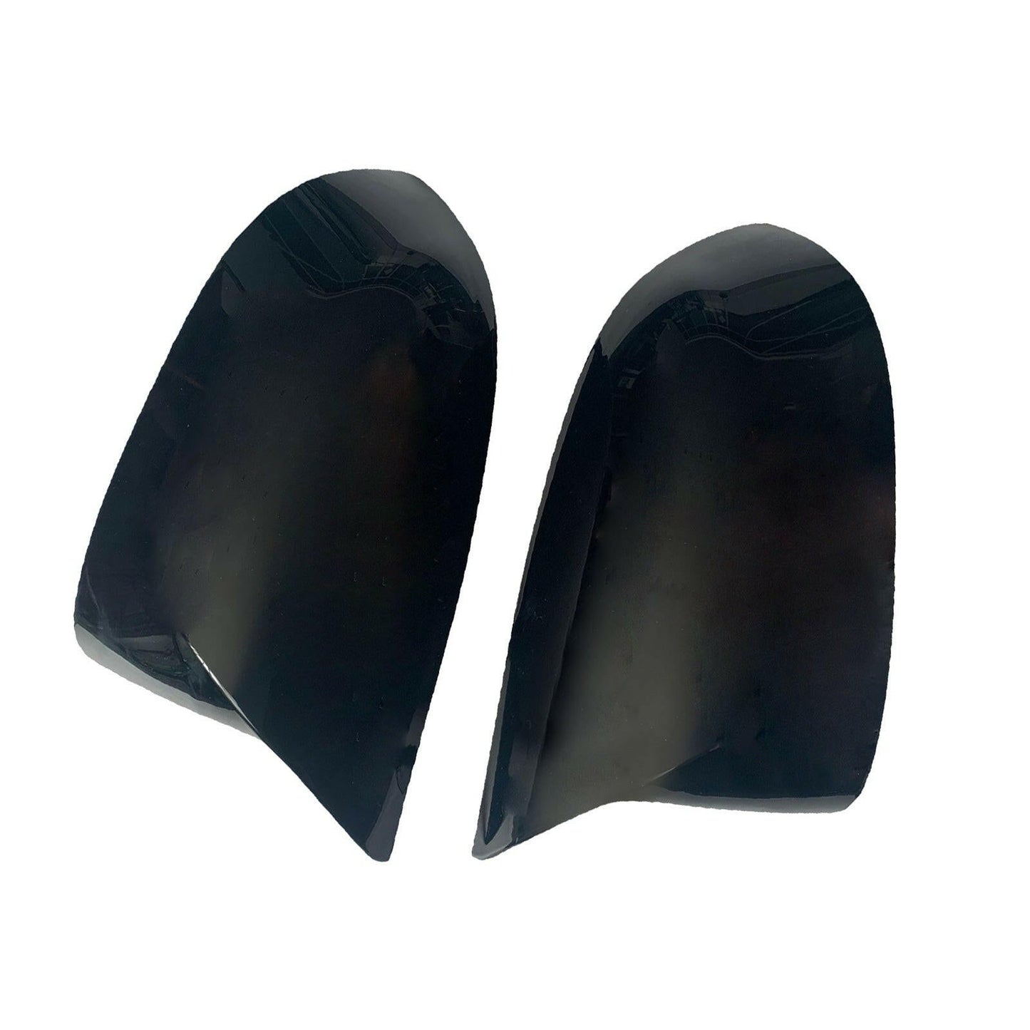 2x Black Rear Mirror Cover Caps Suitable For BMW X3 G01 / X4 G02 / X5 G05 / X6 G06
