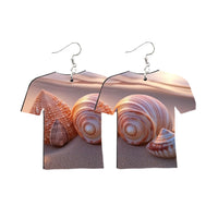 Blank Wood MDF Earrings 48x Double-Sided DIY Football Shirt Jewelry Suitable For DIY Crafting